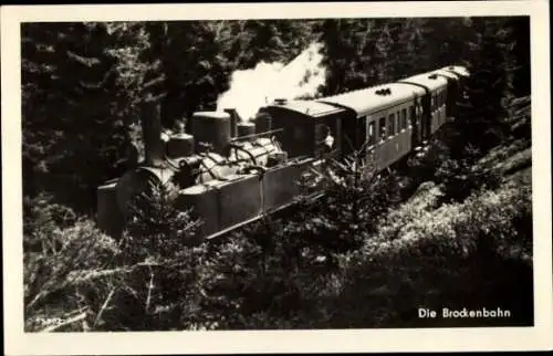 Foto Ak Brockenbahn, Dampflok