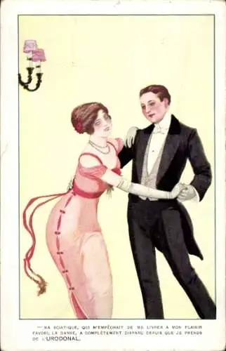Ak Tanzpaar, Werbung, Urodonal