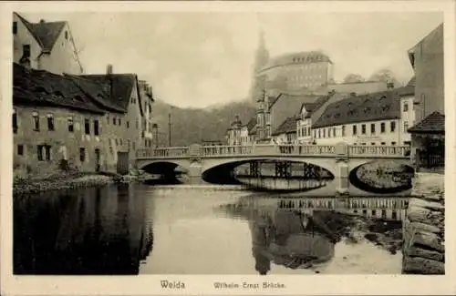 Ak Weida, Wilhelm-Ernst-Brücke