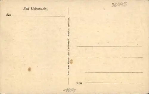 Ak Bad Liebenstein im Thüringer Wald, Gesamtansicht