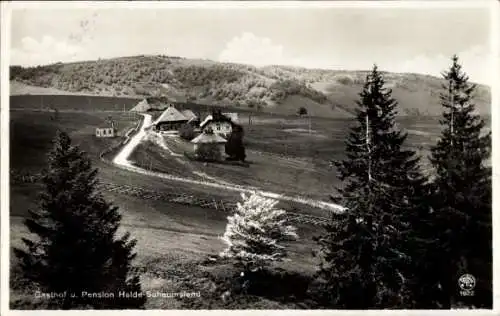 Ak Oberried im Breisgau Schwarzwald, Halde, Schauinsland, Gasthof Pension