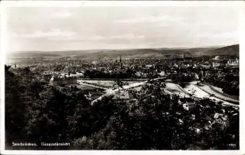 Ak Saarbrücken im Saarland, Gesamtansicht