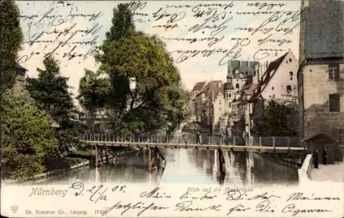 Ak Nürnberg in Mittelfranken, Maxbrücke