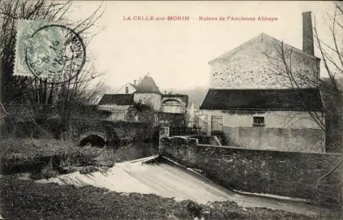 Ak La Celle sur Morin Seine-et-Marne, Ruines de l'Ancienne Abbaye