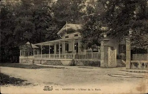 Ak Barbizon Seine et Marne, L'Hotel de la Foret