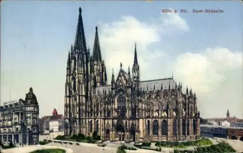 Ak Köln am Rhein, Dom Südseite