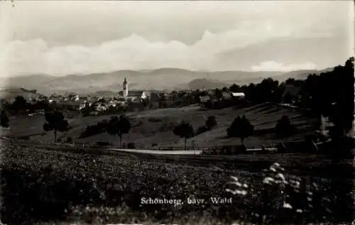 Ak Schönberg im Bayerischen Wald, Panorama