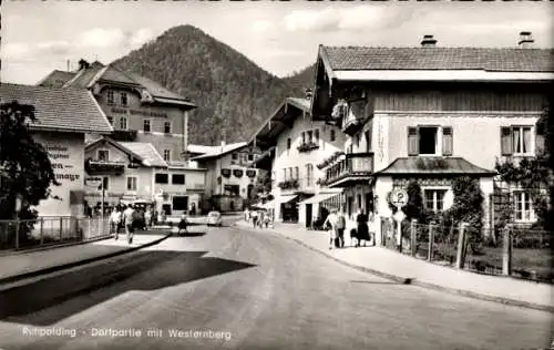 Ak Ruhpolding in Oberbayern, Teilansicht, Westernberg