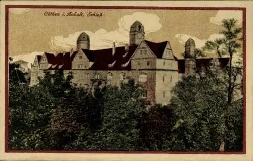 Ak Cöthen Köthen in Anhalt, Schloss