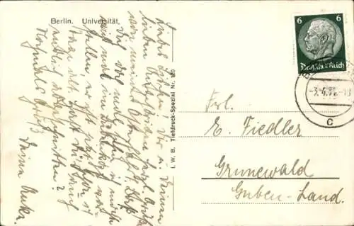 Ak Berlin Mitte, Universität