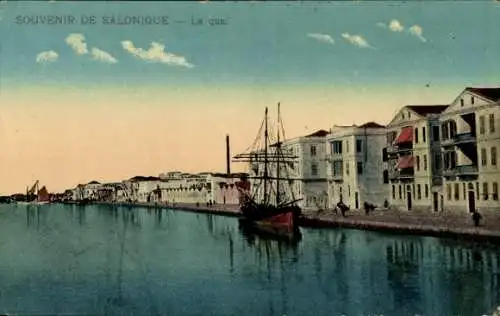 Ak Salonique Saloniki Thessaloniki Griechenland, Le quai