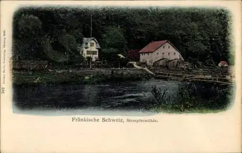 Ak Behringersmühle Gößweinstein in Oberfranken, Stempfermühle