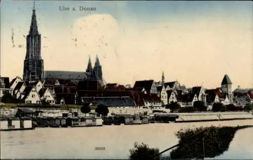 Ak Ulm an der Donau, Teilansicht, Dom