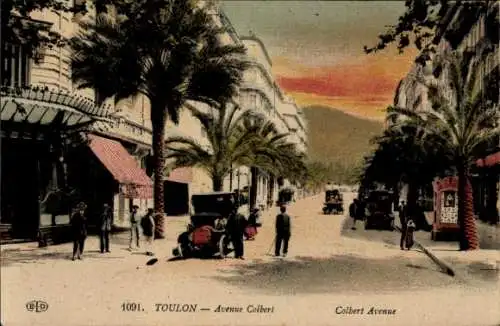 Ak Toulon Var, Avenue Colbert