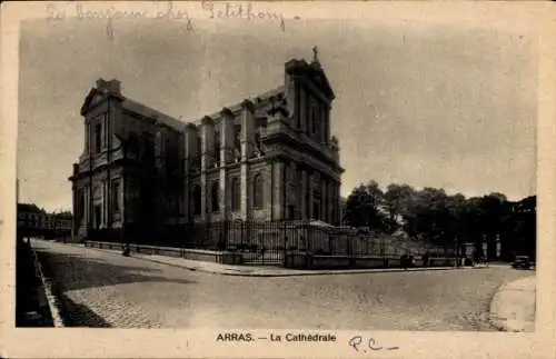 Ak Arras Pas de Calais, Kathedrale