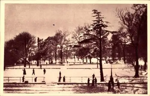 Ak Fontenay sous Bois Val de Marne, unter dem Schnee