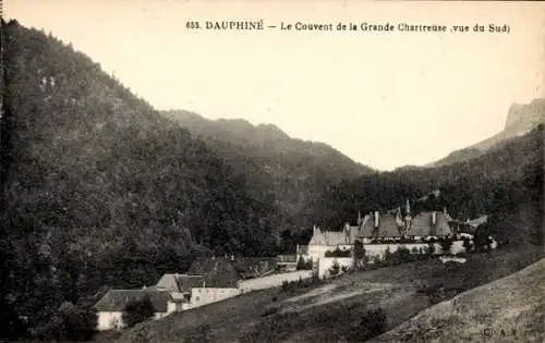 Ak Dauphiné Isère, Das Kloster der Grande Chartreuse von Süden aus gesehen