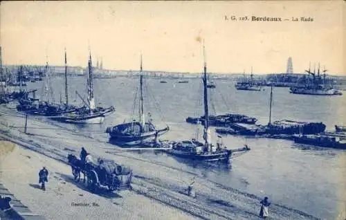 Ak Bordeaux-Gironde, La Rade