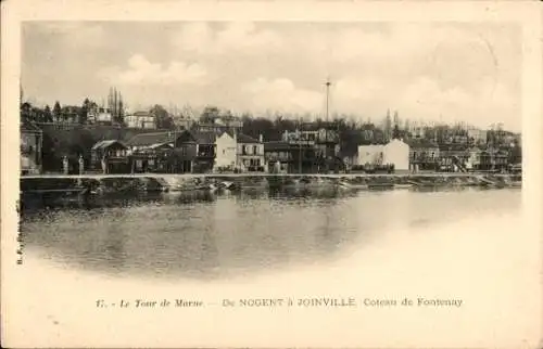 Ak Joinville le Pont Val de Marne, Coteau de Fontenay