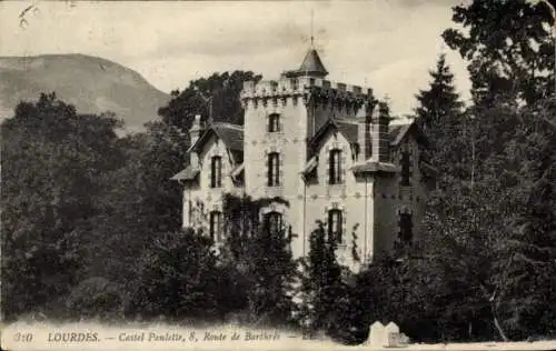 Ak Lourdes Hautes Pyrénées, Castel Paulette