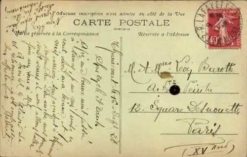 Ak Thiaucourt Meurthe et Moselle, Eingang, Route de Pont a Mousson