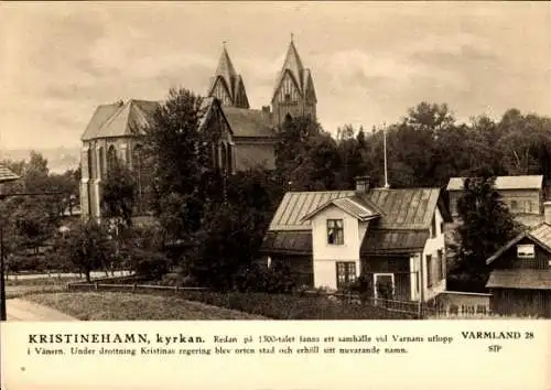 Ak Kristinehamn Schweden, Kirche