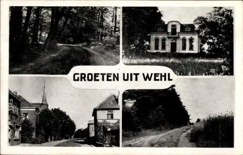 Ak Wehl Gelderland, Stillewald, Schloss Brockhuizen, Dorpsstraat, Stillewald