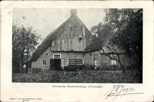 Ak Twente Overijssel Niederlande, Twente Bauernhaus