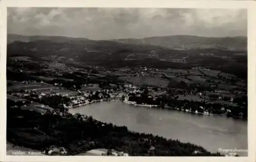 Ak Velden am Wörther See Kärnten, Fliegeraufnahme