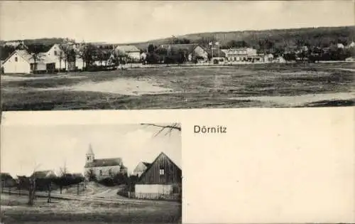 Ak Dörnitz Möckern im Jerichower Land, Teilansicht, Kirche