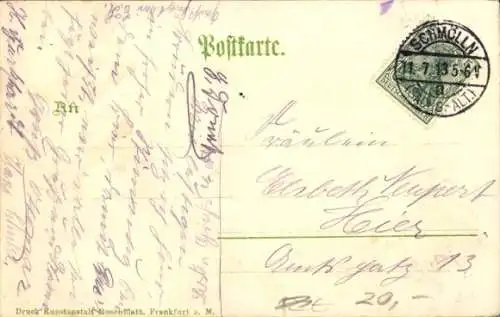 Eichenblatt Litho Schmölln in Thüringen, Marktplatz