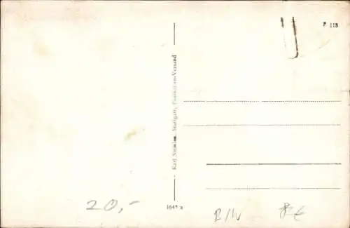 Ak Scharnhausen Ostfildern in Baden, Totale, Rathaus, Straßenpartie, Gasthof zum Lamm