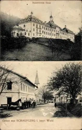 Ak Schaufling in Niederbayern, Sanatorium, Gasthaus