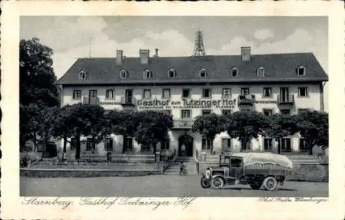 Ak Starnberg in Oberbayern, Gasthof Tutzinger Hof, LKW davor