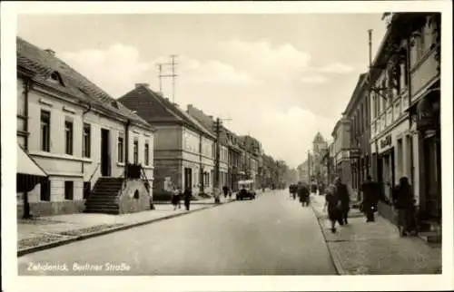 Ak Zehdenick in Brandenburg, Blick in die Berliner Straße, Ortspartie