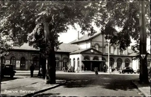 Ak Itzehoe in Schleswig Holstein, Partie am Bahnhof