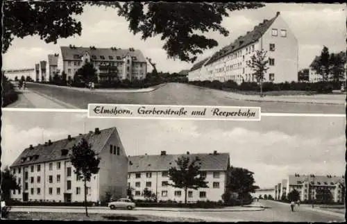 Ak Elmshorn in Schleswig Holstein, Gerberstraße und Reeperbahn