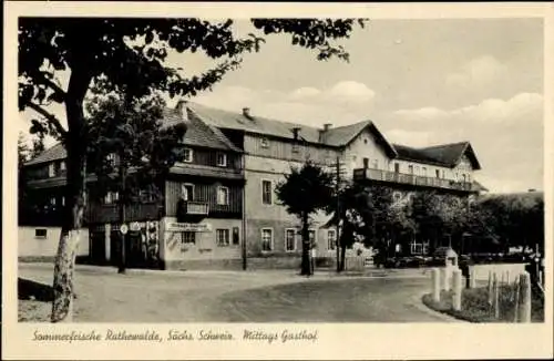 Ak Rathewalde Hohnstein Sächsische Schweiz, Mittags Gasthof