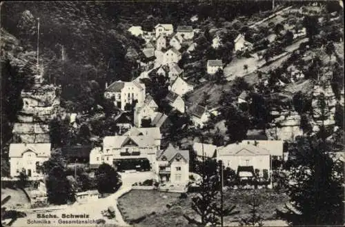 Ak Schmilka Bad Schandau in Sachsen, Gesamtansicht