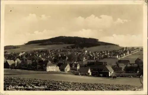 Ak Ebersbach Neugersdorf, Panorama vom Ort