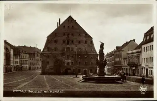 Ak Zittau in Sachsen, Neustadt mit Marstall