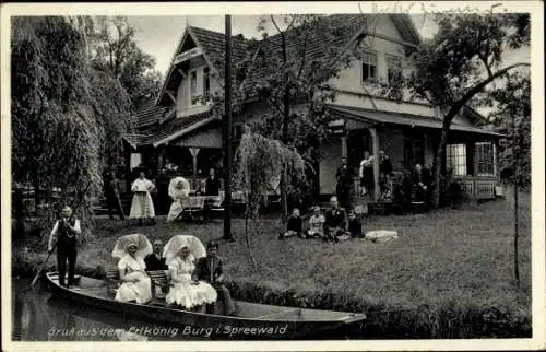 Ak Burg im Spreewald, Gasthaus zum Erlkönig