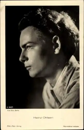 Ak Schauspieler Heinz Ohlsen, Film Foto Verlag A 3697 1, Portrait im Profil