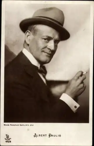 Ak Schauspieler Albert Paulig, Portrait