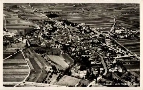 Ak Wöllstein in Rheinhessen, Fliegeraufnahme