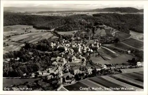 Ak Castell Unterfranken, Fliegeraufnahme