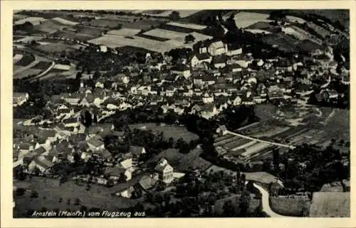 Ak Arnstein in Unterfranken, Fliegeraufnahme