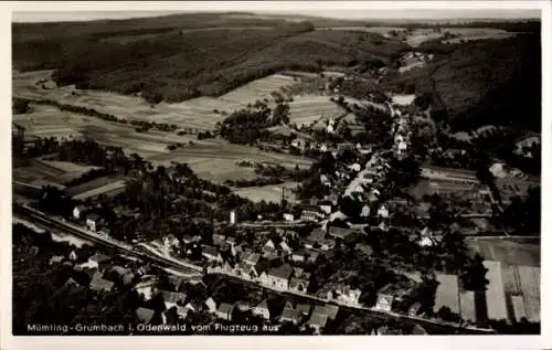 Ak Mümling Grumbach Höchst im Odenwald, Fliegeraufnahme