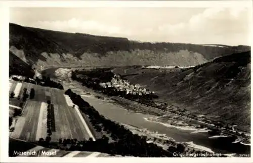 Ak Mesenich an der Mosel, Fliegeraufnahme