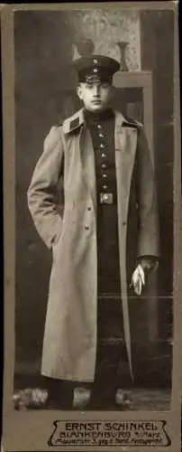 Foto Blankenburg am Harz, Deutscher Soldat in Uniform, Portrait